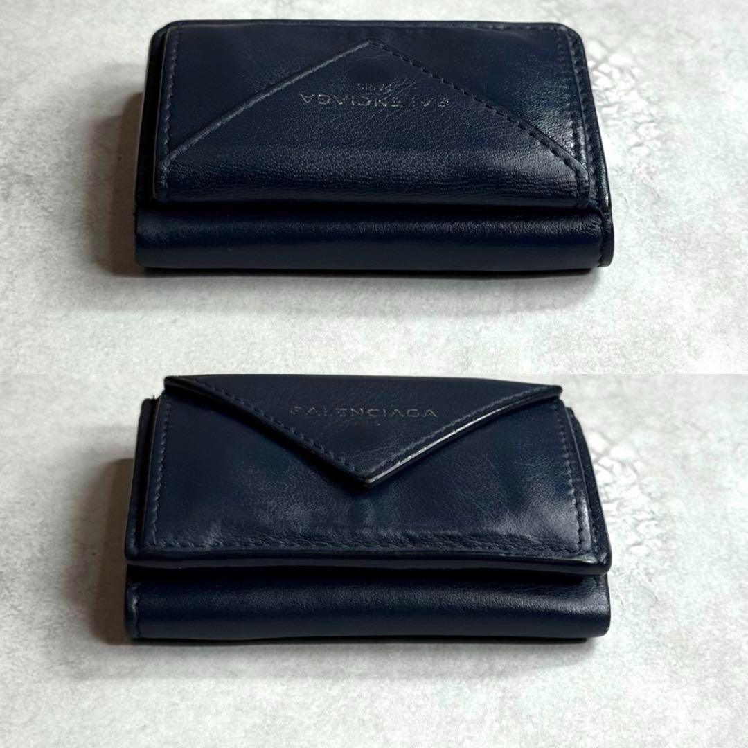 BALENCIAGA バレンシアガ ペーパーミニウォレット 旧ロゴ 391446 バレンシアガペーパー ミニ ウォレット 黒 ユニセックス レザー