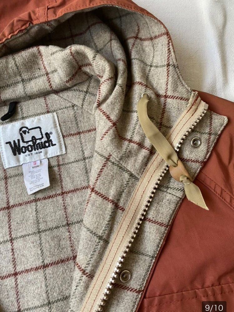 70s 80s Woolrich マウンテンパーカー / S オレンジ コットン ナイロン