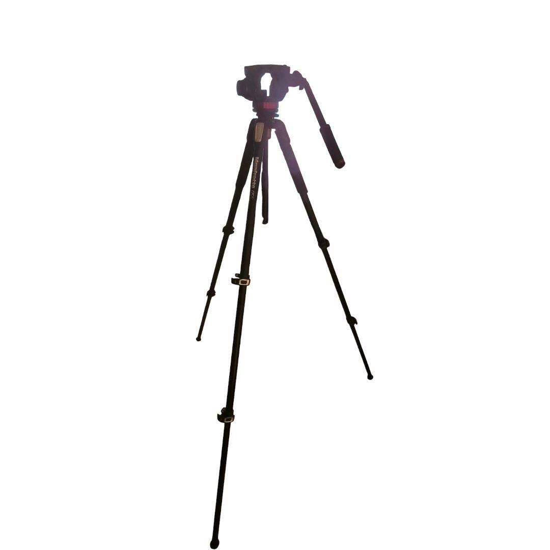 Manfrotto マンフロット 雲台 三脚 MVH 502 A MT 055 X 75 mmボール プロ三脚 055シリーズ アルミ 3段