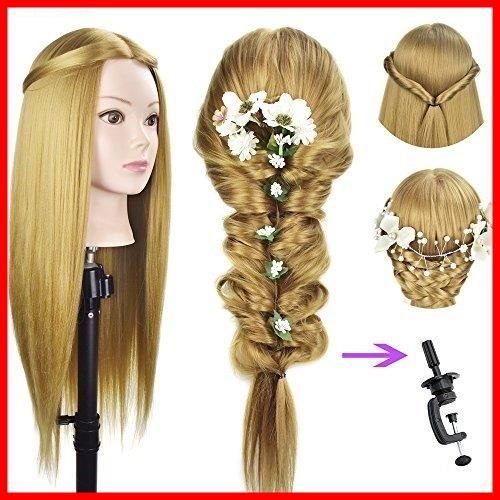 在庫処分】プロ用 カット練習用 レディー 編み込み練習用 実技