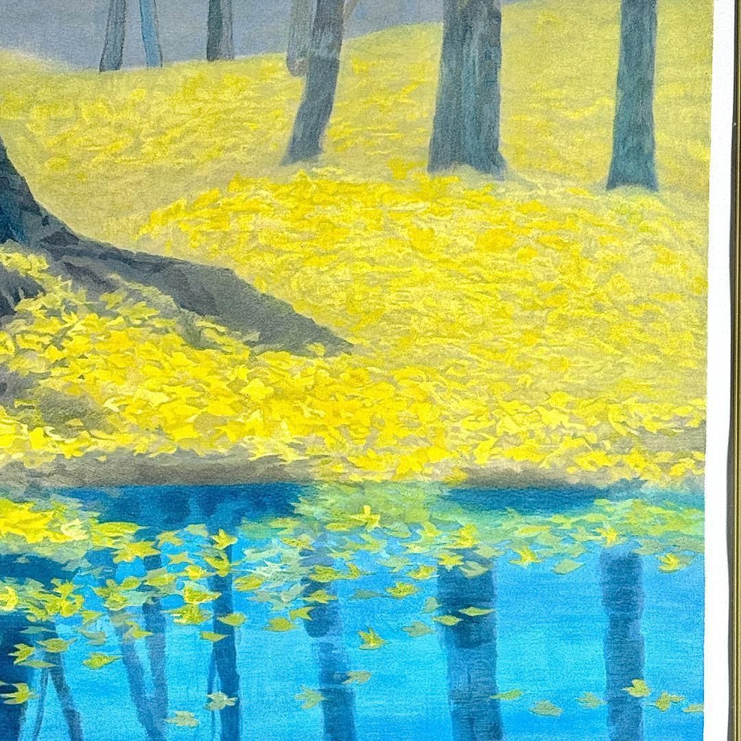 真作保証 東山魁夷 【冬映】 リトグラフ 美品 限定 250 1997年 真作