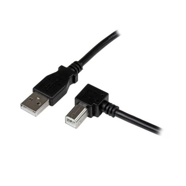 まとめ StarTech.com USB2.0ケーブル 3m Type A オス -B オス L型右向き ブラック USBAB3MR1本 ×3セット