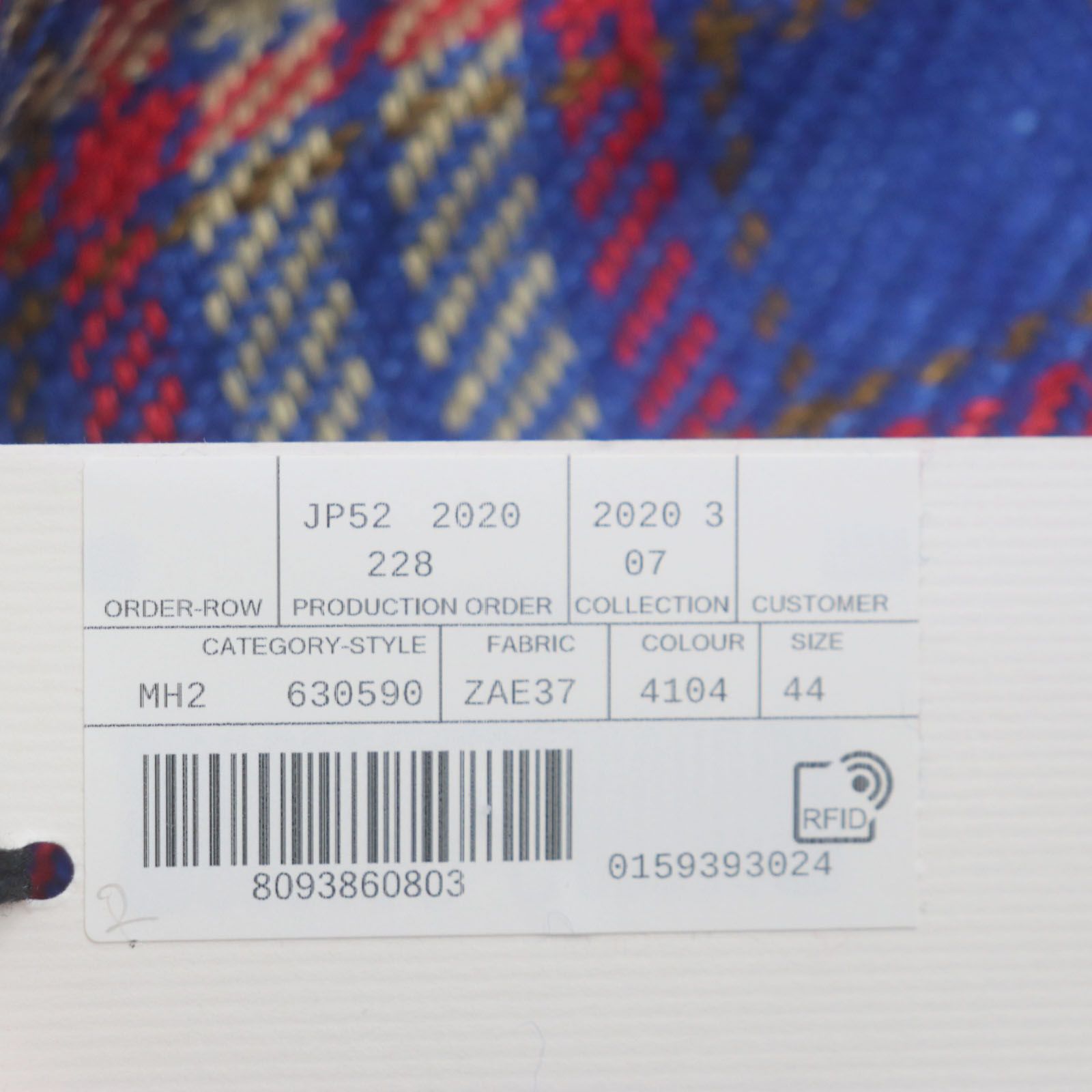 未使用品▽GUCCI グッチ 20SS 630590 リネン コットン チェック柄 刺繍