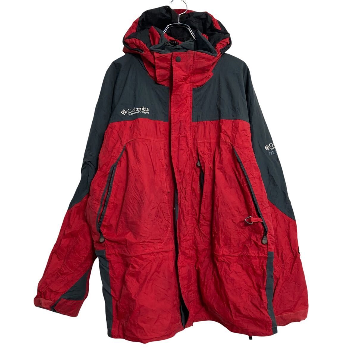 Columbia マウンテンパーカー XL レッド ビッグサイズ コロンビア 