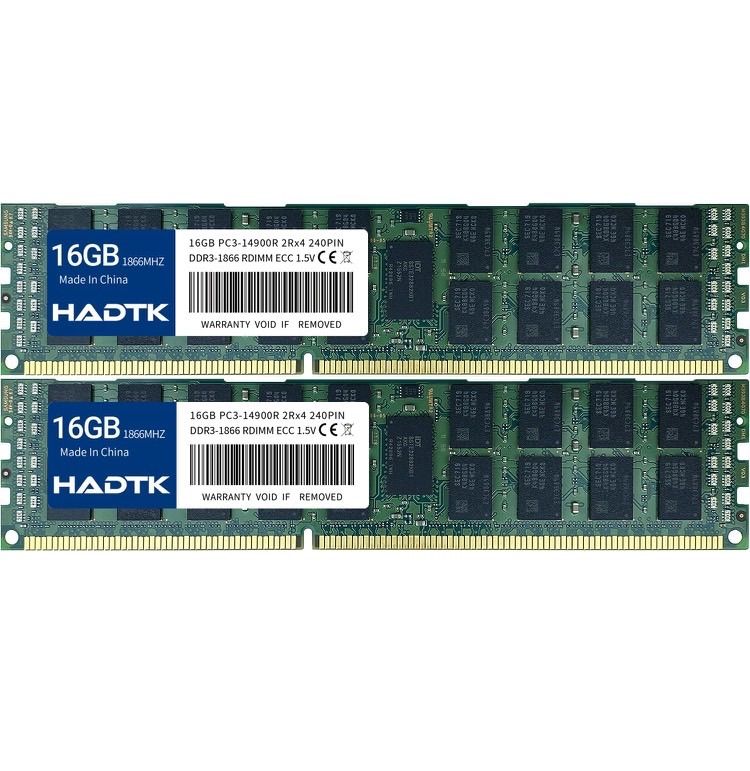 1866MHz Mac Pro用メモリ DDR3 1866MHz PC3-14900R ECC 16GB (8GB×2