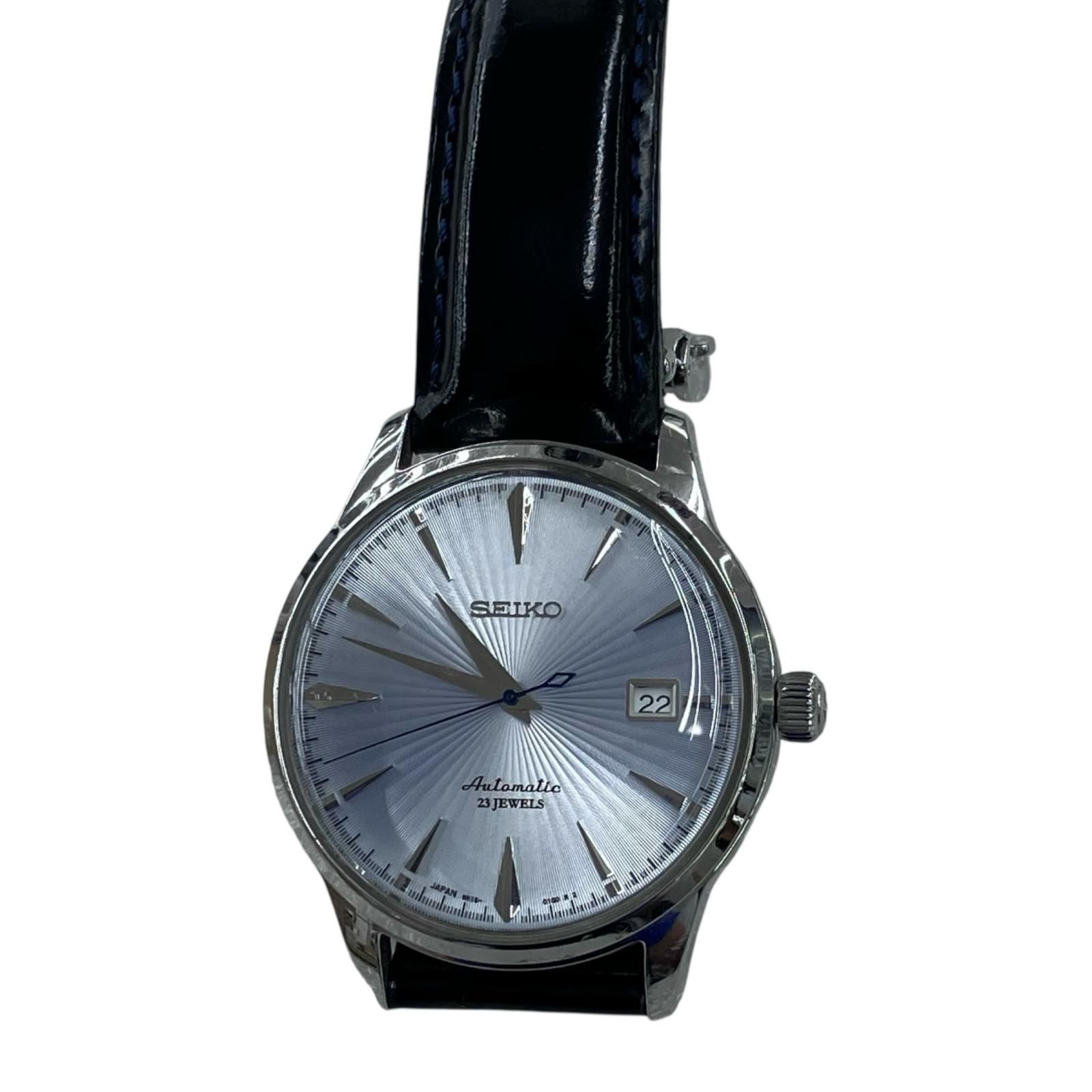 186005 現状品 SEIKO セイコー 自動巻き時計 6R15-01S0 メンズ