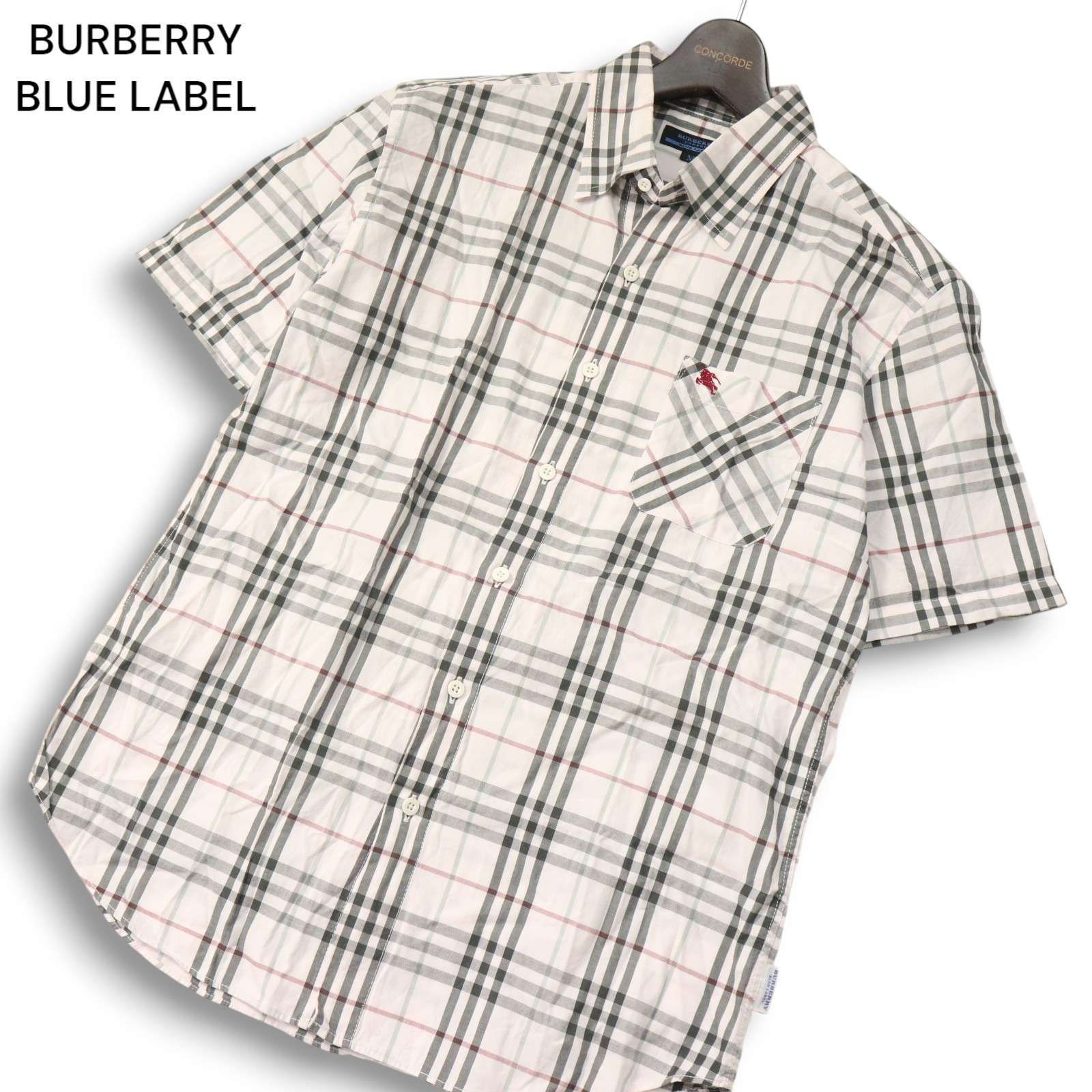 バーバリー ブルーレーベル　ホース刺繍　ノバチェック Ｇジャン BURBERRY BLUE LABEL バーバリー ブルーレーベル 春夏 ホース