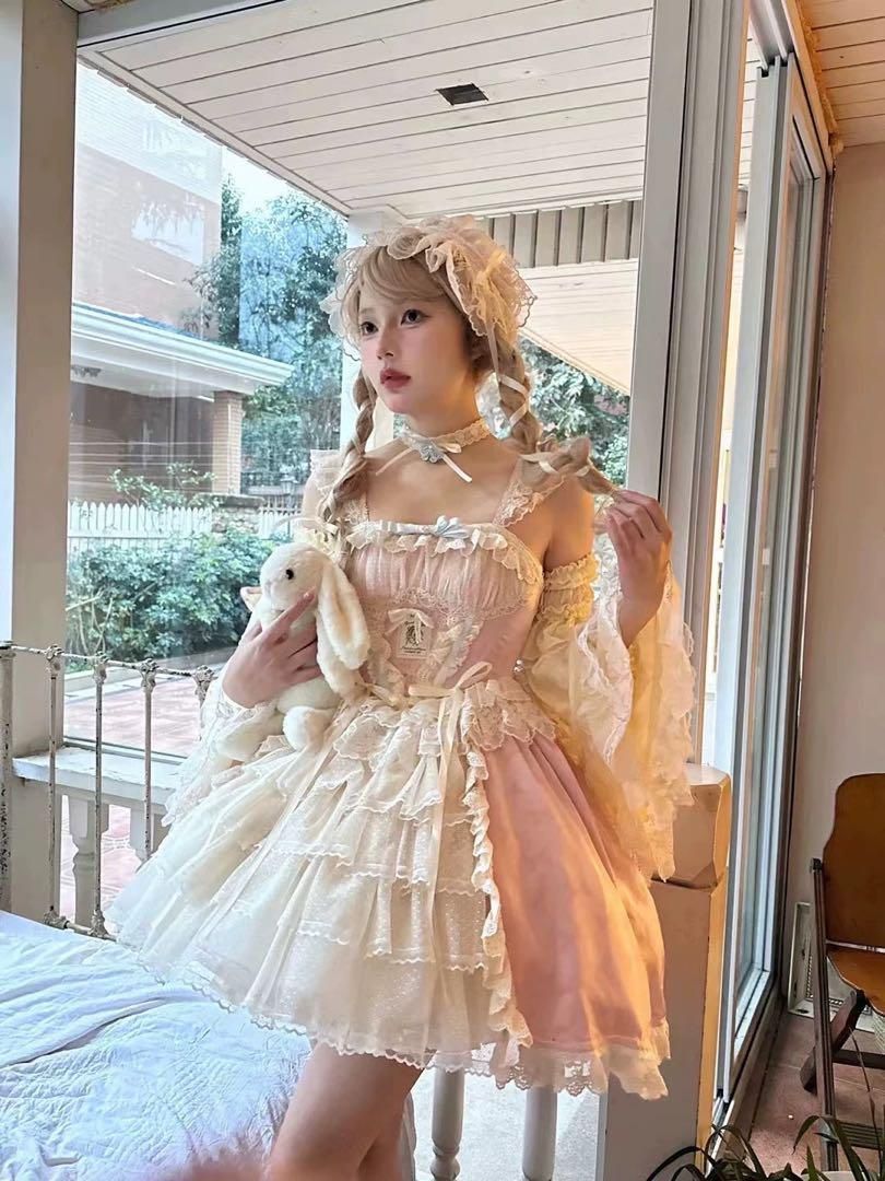 取付無料 ロリータワンピース ドレス感満載 女子会にぴったり お出かけにも プライド