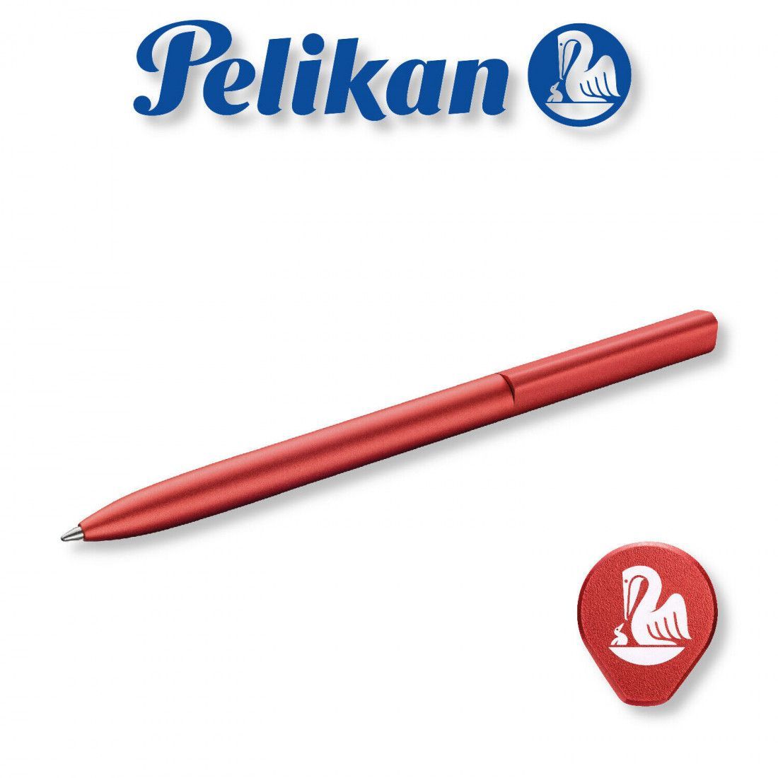 ペリカン ボールペン イネオ アルミニウム ファイアレッド （pelikan Ineo aluminium）