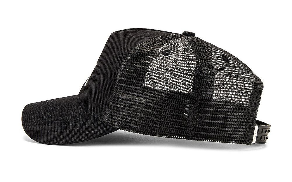 素敵な 新品未使用タグ付き AMIRI CORE LOGOTRUCKER HAT CAP violet.fi