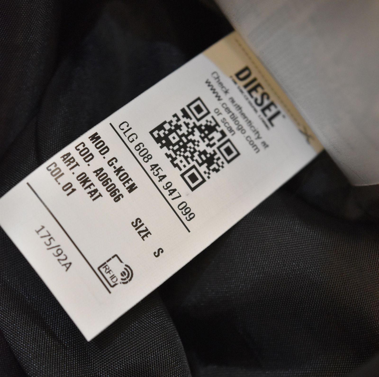 ディーゼル DIESEL 22SS G-KOEN ステンカラーコート スプリングコート 