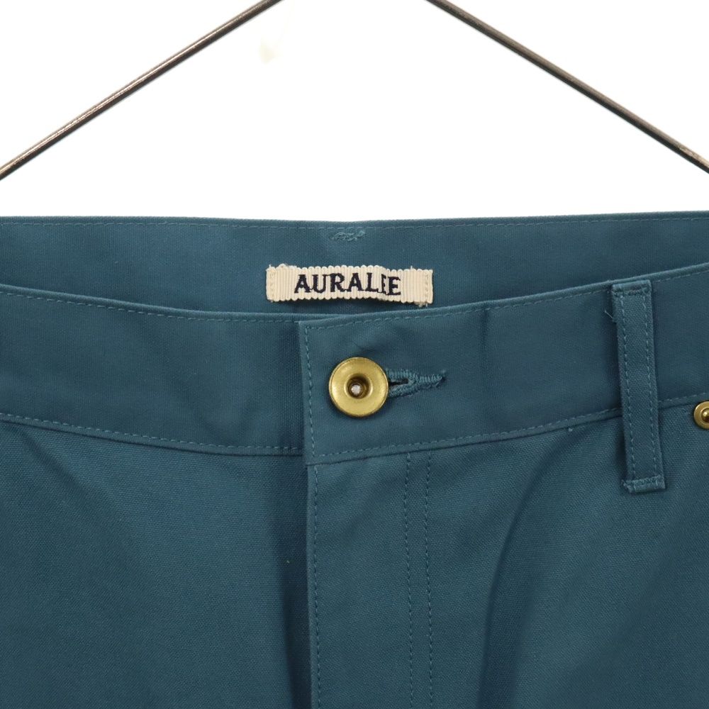 AURALEE (オーラリー) 22AW COTTON OILED CANVAS PANTS コットン ペインター パンツ ブルー - メルカリ