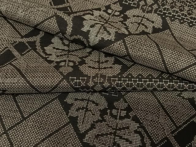 大島紬 カタス式 9マルキ 泥染 ma.ikka 大島紬 三十六歌仙 カタス式