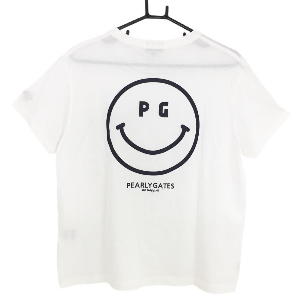 パーリーゲイツ Tシャツ レディース ニコちゃん スマイル ロゴ 半袖
