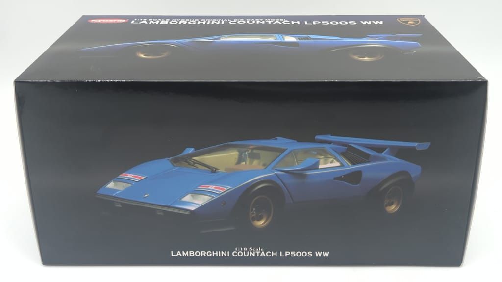 京商 1|18京商オリジナル ダイキャストモデル ランボルギーニ カウンタック LP500S WW ブルー 08323BLL