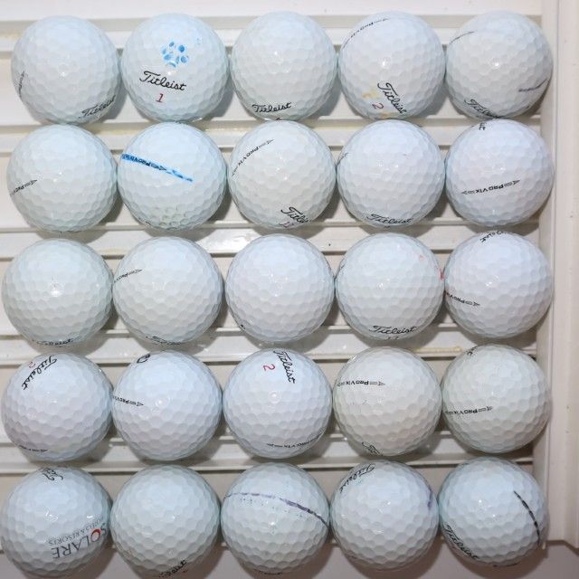 Aランク 25個 2021～22年モデル プロV1ｘ 良品 prov1ｘ タイトリスト ロストボール 送料無料 seventwo_d-tl-50v1x