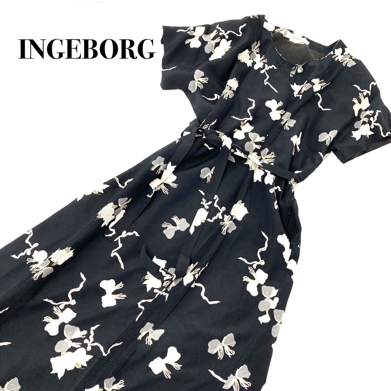 INGEBORG インゲボルグ レディース ワンピース ロング 花柄 柄  