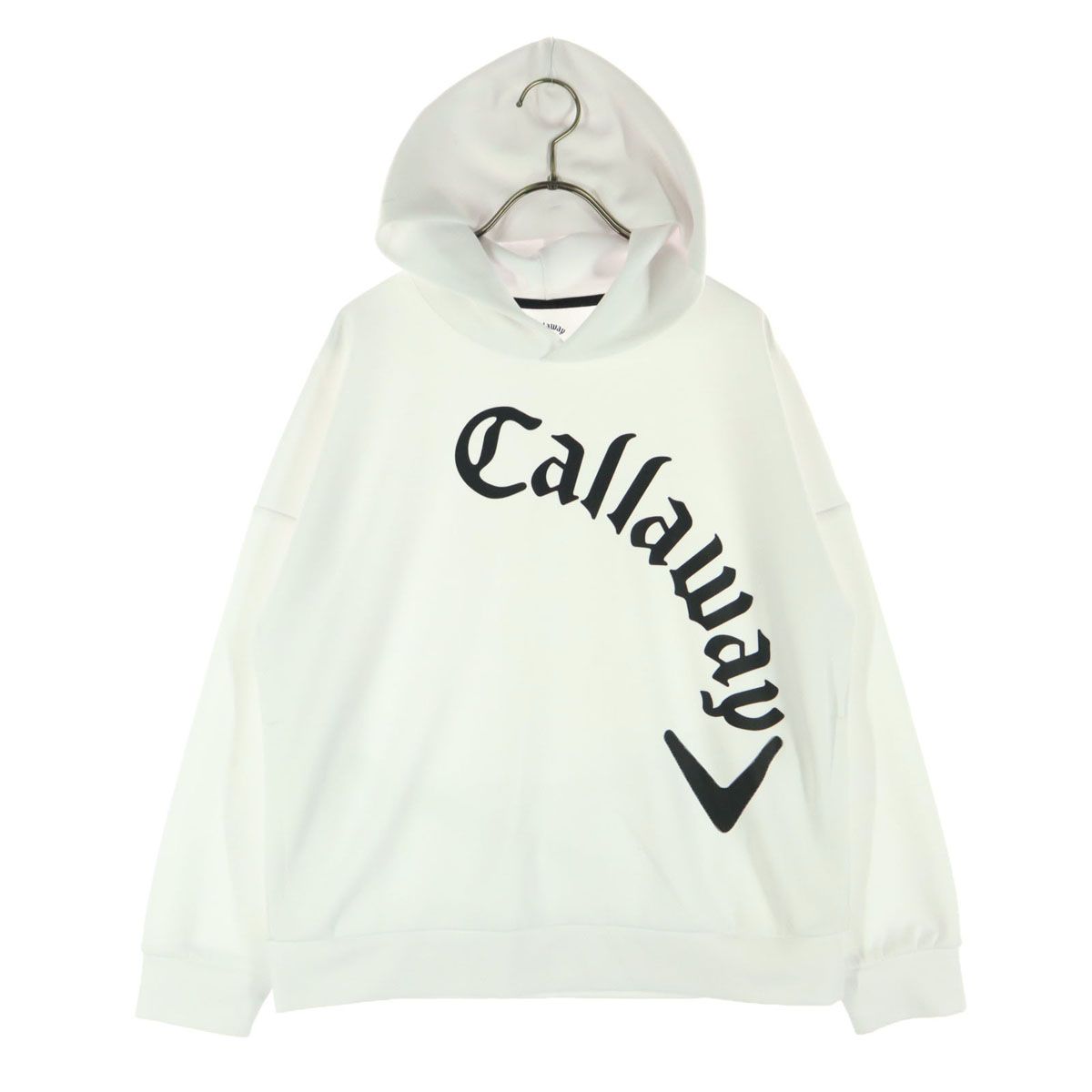 Callaway - coco 中古 キャロウェイ Callaway レディース パーカー L 白 ホワイト 長袖 Callaway キャロウェイ プリント ゴルフ 長袖 パーカー L