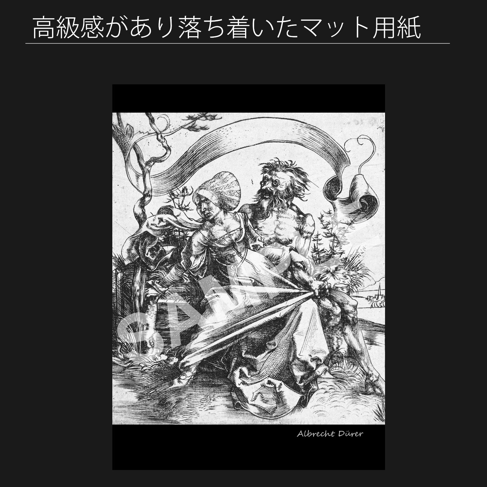 アルブレヒト デューラー 死 1494年～1496年頃 アートポスターA2 マット紙 フレーム付 IN