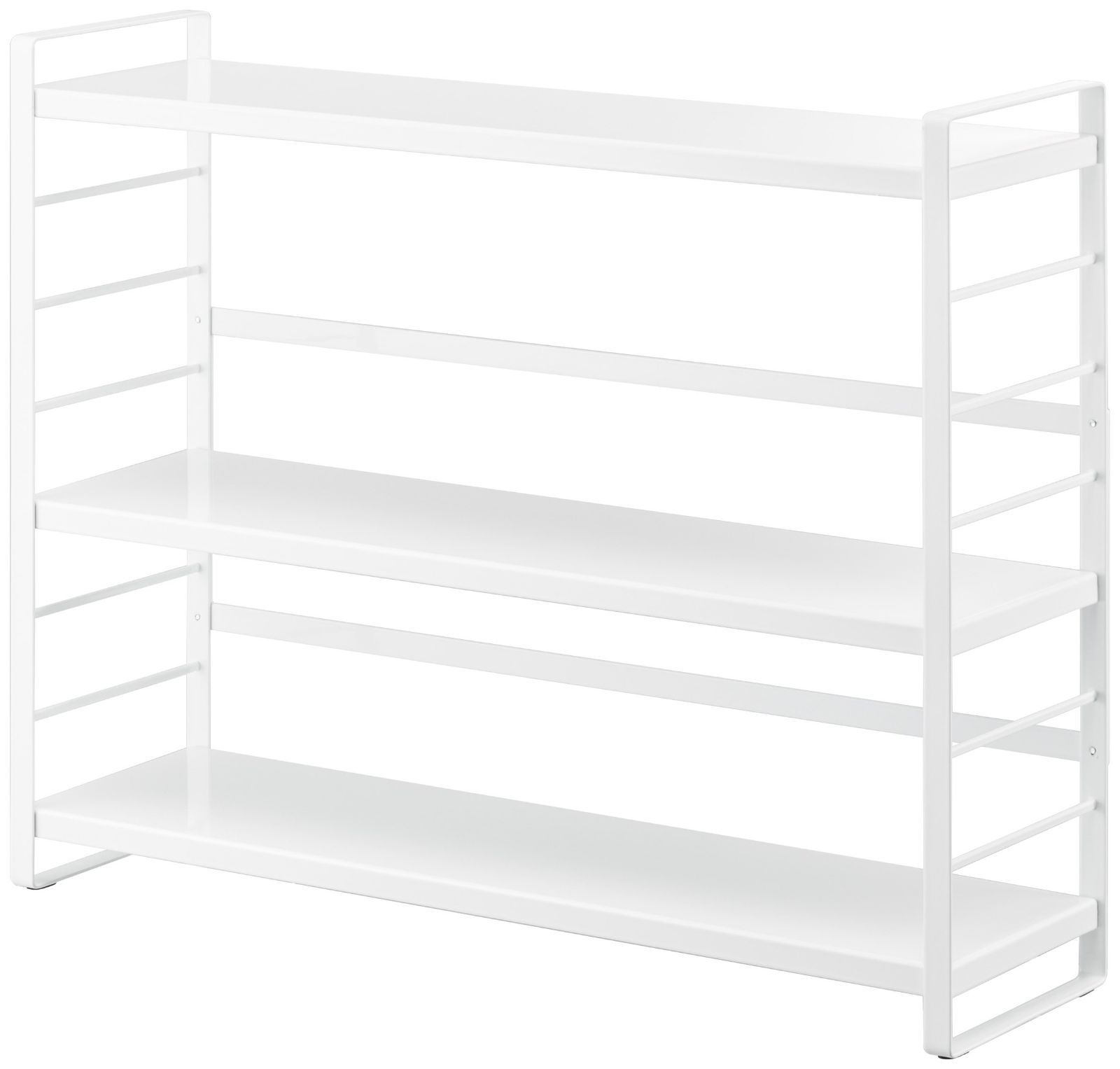 ホワイト キッチン収納ラック 約W58×D16×H45.5cm タワー シンク上