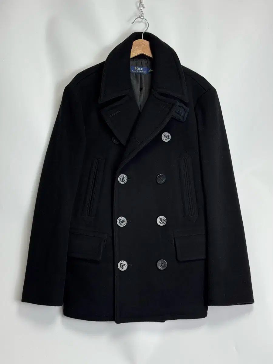 ポロアカデミー ピーコート ブラック L