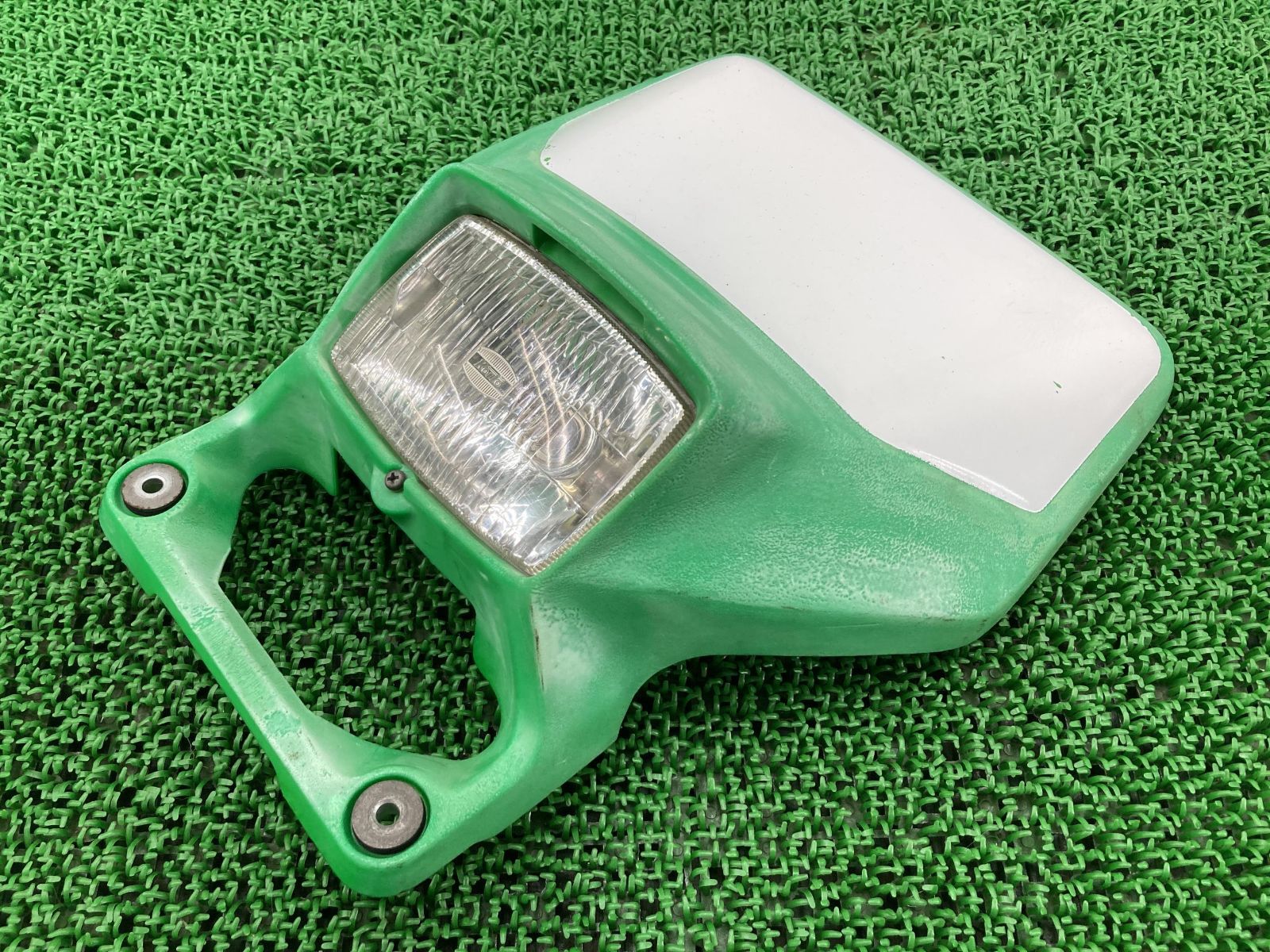 KDX125SR ライトカウル 緑 110-40025 カワサキ 純正  バイク 部品 DX125A コケキズ無し 割れ欠け無し ヘッドライト付き そのまま使える 車検 Genuine:22160182