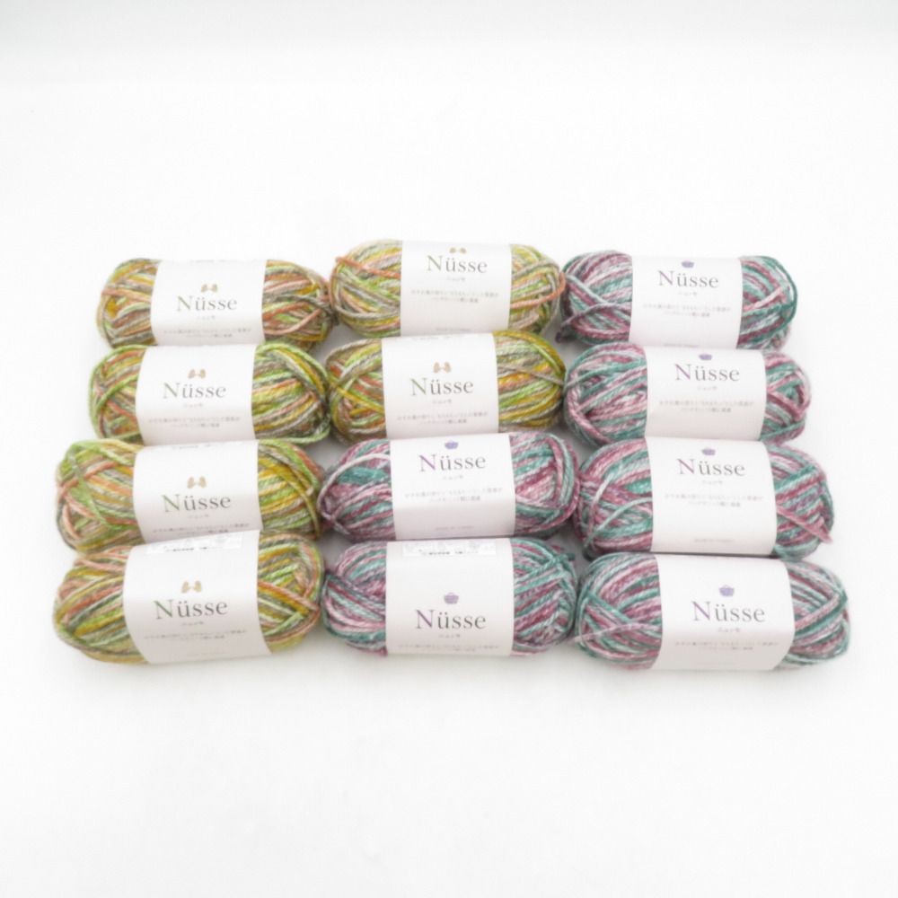 セリア 毛糸 Nusse ニュッセ 12玉セット 2番 3番 リュッシュ