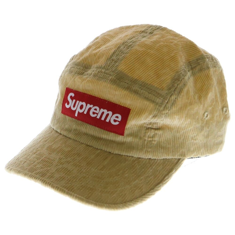 SUPREME シュプリーム 23AW Leopard Corduroy Camp Cap レオパードコーデュロイ キャンプキャップ 帽子 ベージュ