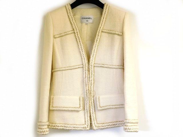 CHANEL シャネル P56911 V30555 □ ココボタン サイズ34 ツイード