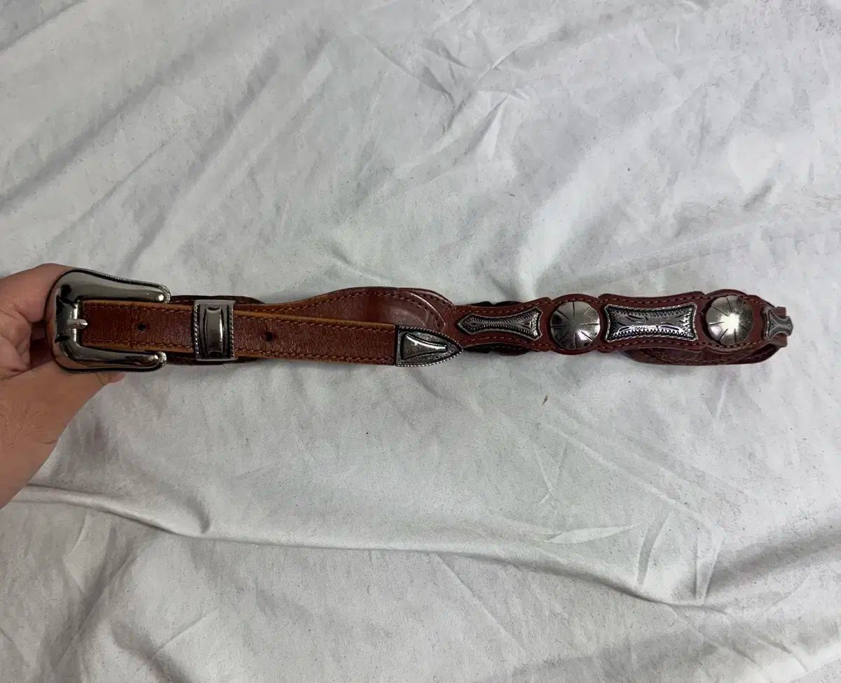 ヴィンテージ シルバー こんちょう ウェスタン ベルト
