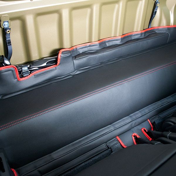 G BASE シートバックスペースカバー ダイハツ ハイゼットトラック ハイゼットジャンボ 後期 S500P S510P スバル サンバートラック グランドキャブ S500J S510J ブラック レッド カー用品 カーパーツ ドレスアップ BRIGHTFACE_UK