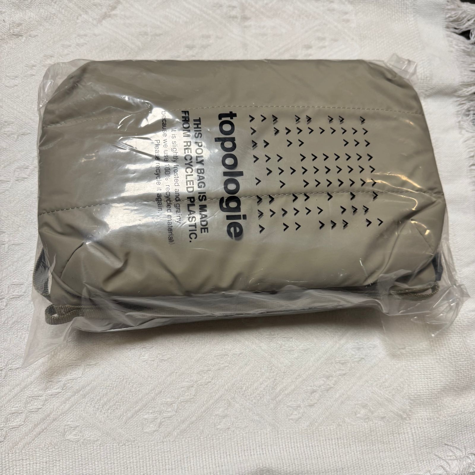 2点セット】 トポロジー topologie Bottle Sacoche Large Taupe 