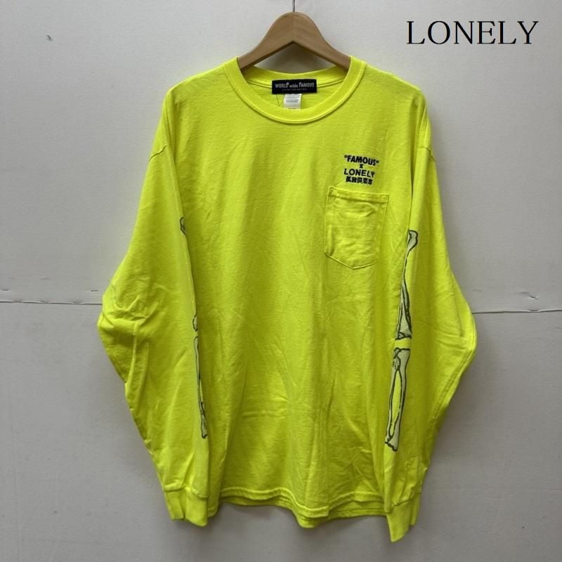 LONELY論理 ロンリー Tシャツ 長袖 WORLD wide FAMOUS ロンT 長袖 Tシャツ