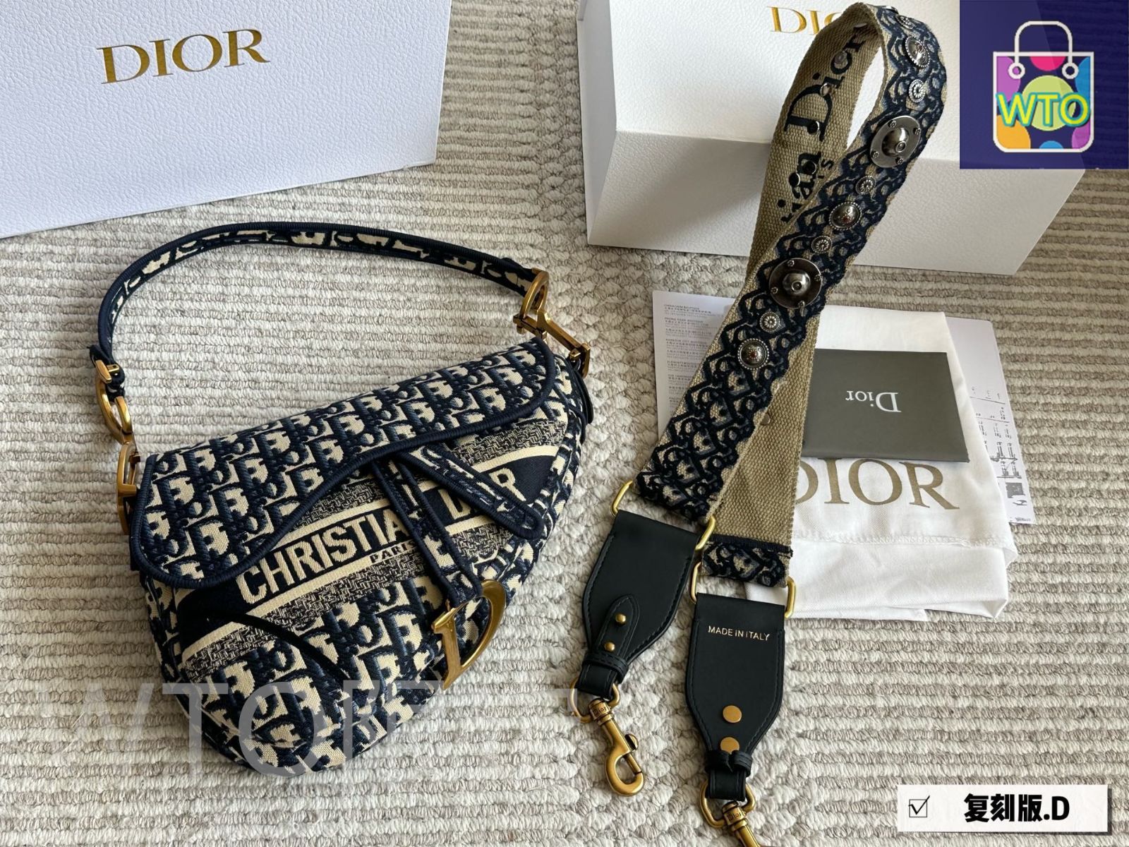 今日特価】Dior ヴィンテージ サドルバッグ ラージサイズ（25cm