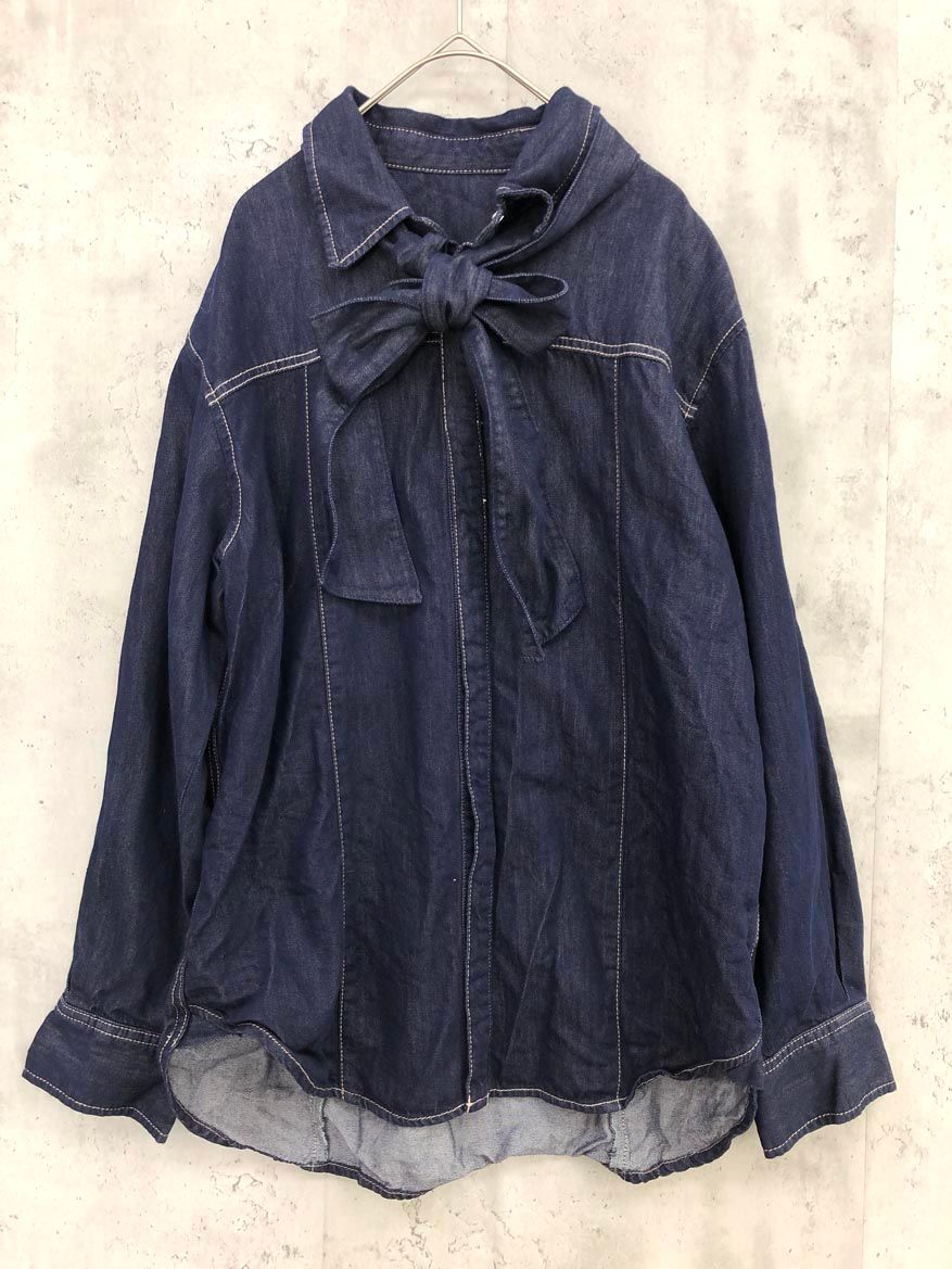 【Q.anos/キュアノス】デニムシャツ Q.anos キュアノス clz5042104A0001 COLLAGE GALLARDAGALANTE