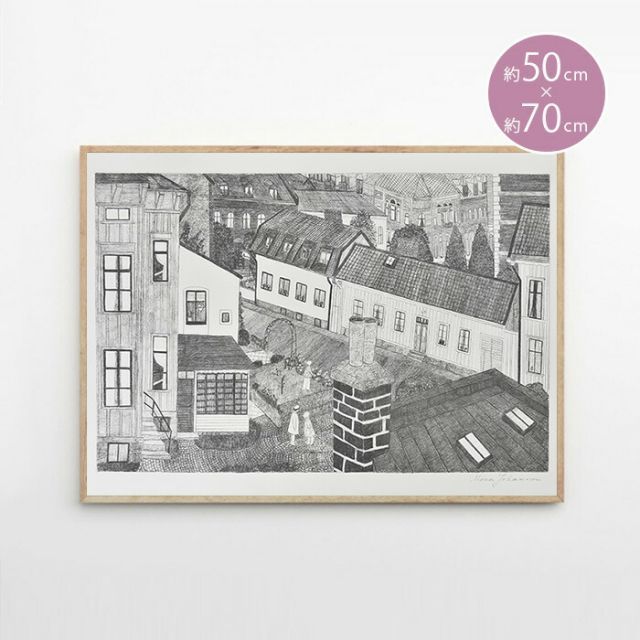 ポスター 北欧 ファインリトルデイ HUS Fine Little Day 50×70cm 50x70cm インテリア 北欧デザイン