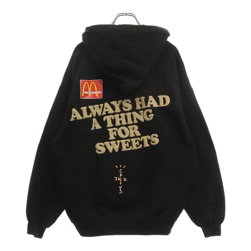 Travis Scott×McDonald's★トラヴィス BillionsServed パーカー 新品 CACTUS JACK × McDonald's Billions Served Hoodie (BLACK