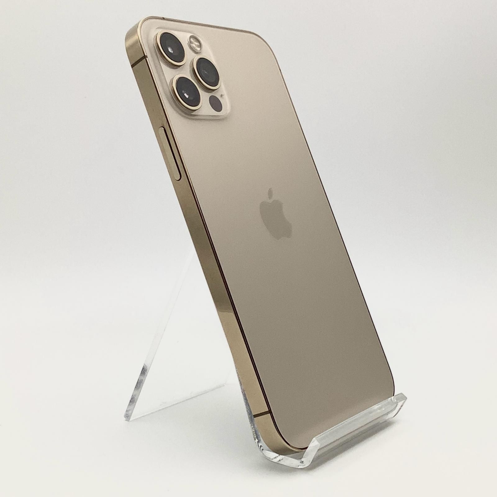 全額返金保証 最速発送 Apple iPhone 12 Pro 256GB ゴールド docomo SIMフリー 白ロム 動作 済 80%