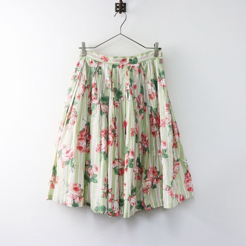 美品 ジェーンマープル Jane Marple ローズストライププリント 美品 ジェーンマープル Jane Marple ローズストライププリント