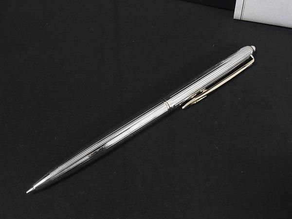 ■新品同様■ MIKIMOTO ミキモト 本真珠 アコヤ真珠 パール約3mm 回転繰り出し式 シャープペンシル 筆記用具 文房具 シルバー系 DJ5998