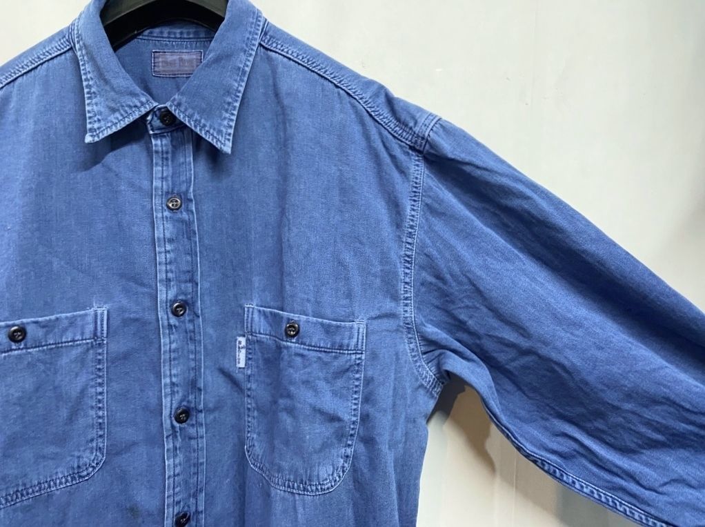 デニムシャツ 藍染
