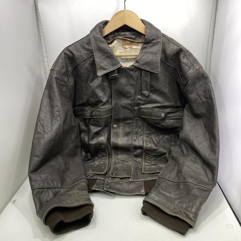 牛革 レザージャケット M ブラウ80-90's vintage 古着 フライト 179055369.jpg?cmsp_timestamp=