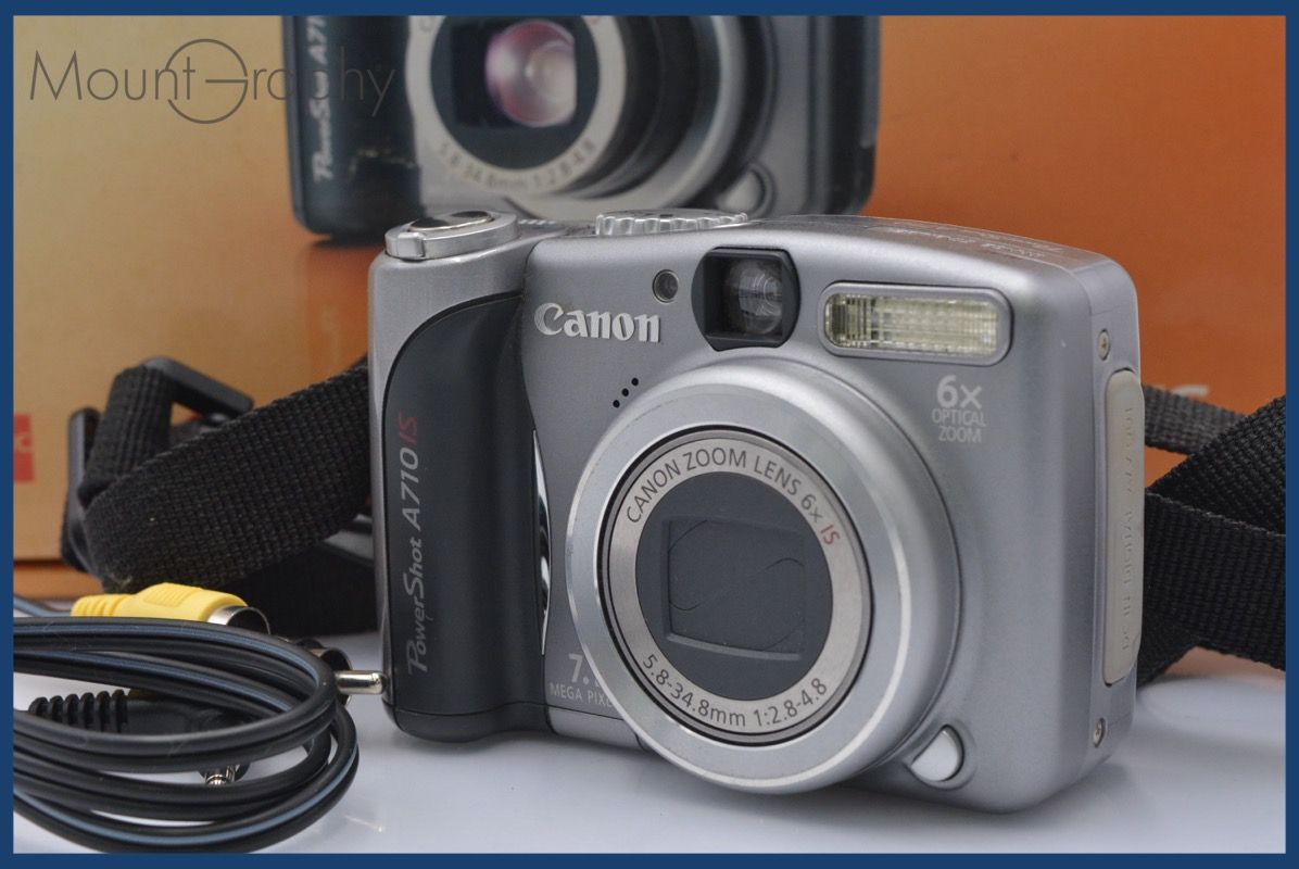 きれい キャノン パワーショット A710 IS 元箱 単三電池 ☆極上美品☆ キヤノン Canon Power Shot A710 IS 6x 単三電池