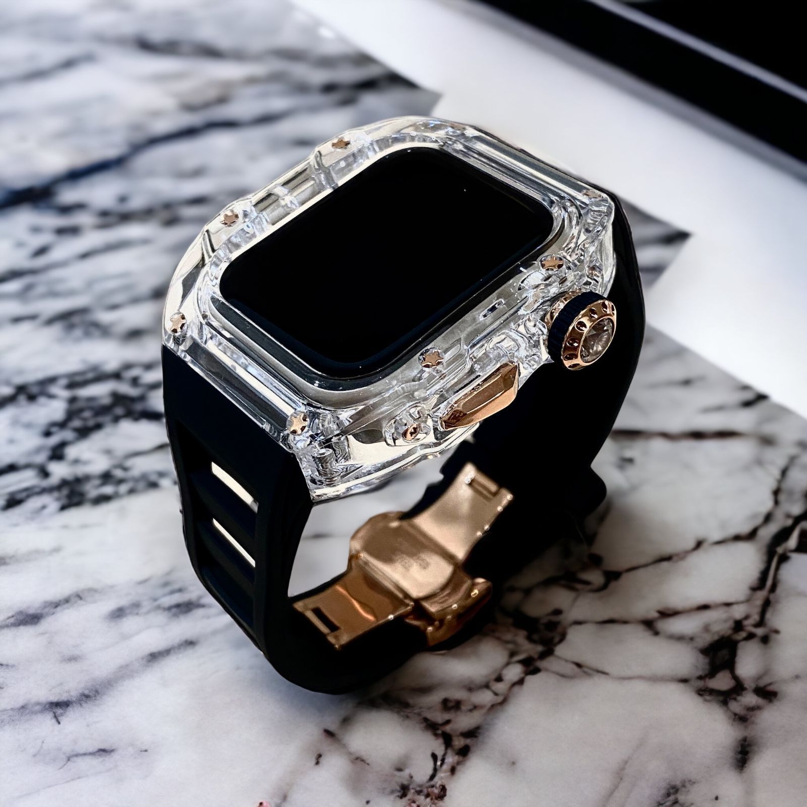 01キラキラApple Watchカバーケースアップルウォッチラバーバンド 01キラキラApple Watchカバーケースアップルウォッチラバーバンド