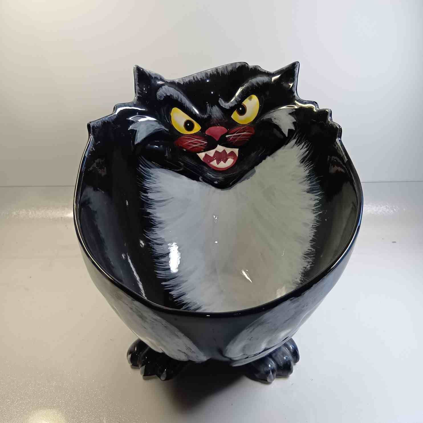 コストコ COSTCO ハロウィン キャンディボウル 黒猫