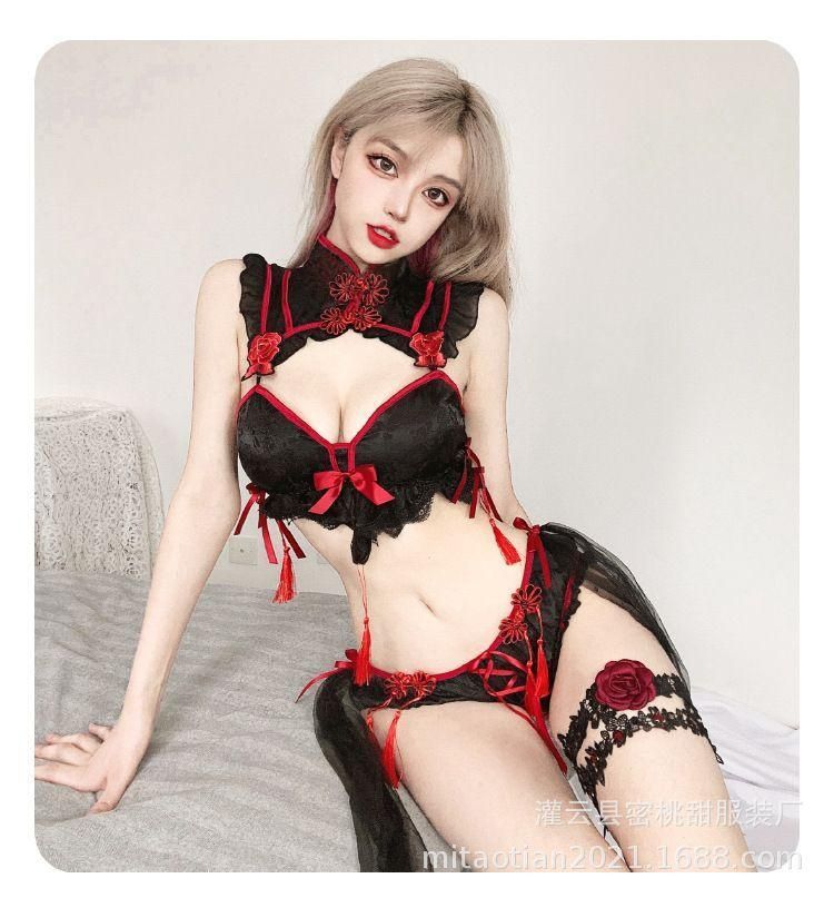 新品未使用セクシーコスプレ チャイナドレス ランジェリーセット 