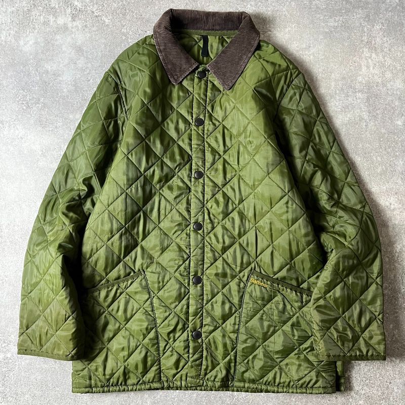 90s 英国製 Barbour LIDDESDALE 中綿 キルティング ジャケット S / 90 