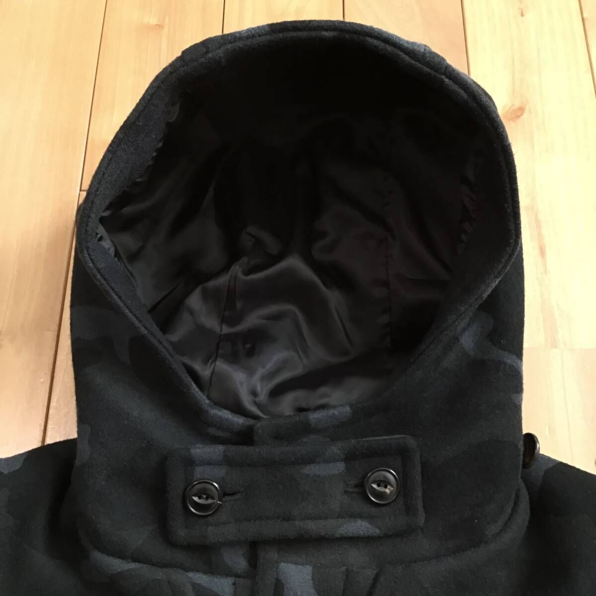 A bathing ape ダッフルコート BAPE camo ウール ダッフルコート Sサイズ a bathing ape Duffle