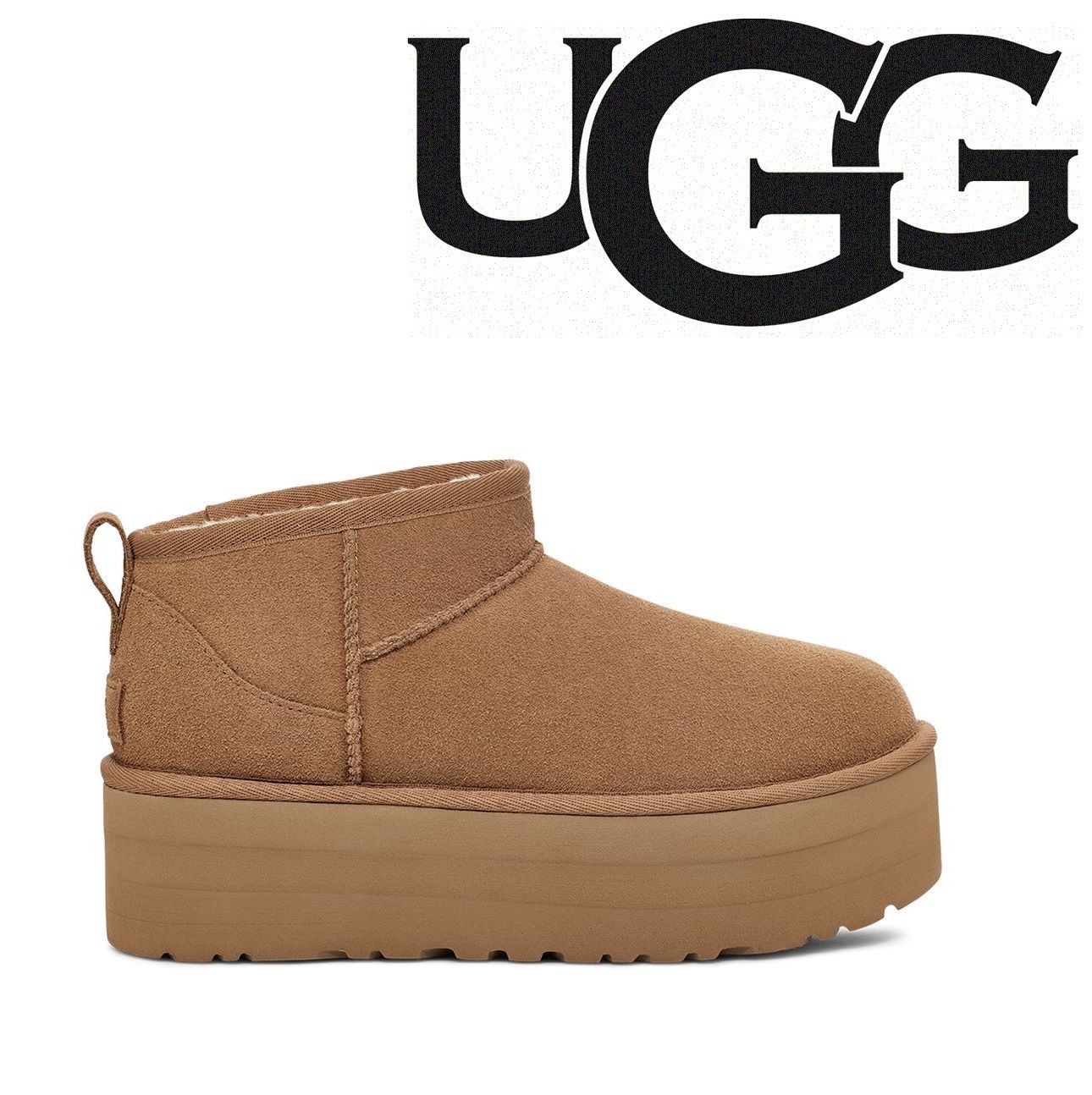 UGGブーツ】UGG アグ プラットフォーム ムートンブーツ クラシック ウルトラ ミニ レディース 厚底 CLASSIC ULTRA MINI  PLATFORM CHESTNUT ブラウン 1135092 アウトレット品 新品未使用 - メルカリ