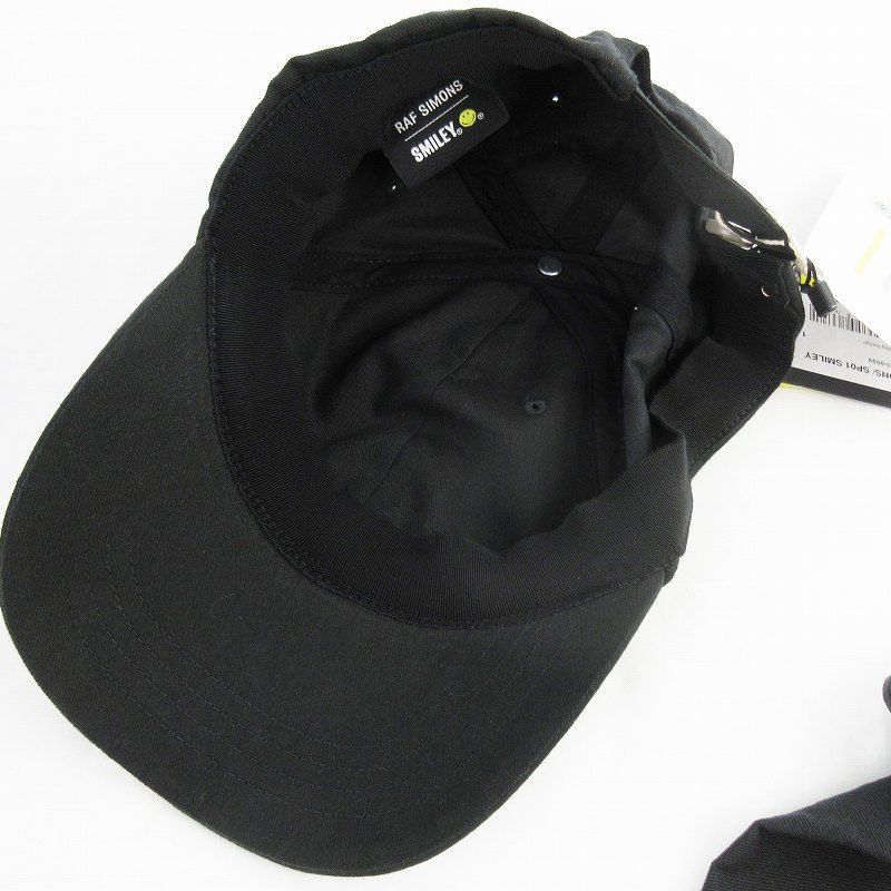 ラフシモンズ RAF SIMONS SMILEY LOGO CAP スマイリー ロゴ RS